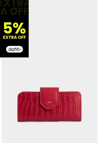 Billetera Porta Chequera Extravaganza De Cuero Para Mujer Grabado Billetera Porta Chequera Extravaganza De Cuero Para Mujer Grabado Rojo VÉLEZ Vélez