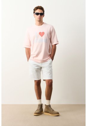 Camiseta Cropped En Algodón Para Hombre I Love Latinas Camiseta Cropped En Algodón Para Hombre I Love Latinas Rosado S VÉLEZ