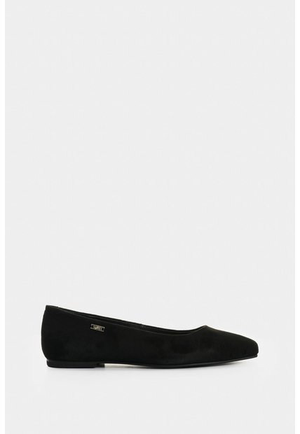 Baleta De Cuero Gamuzado Para Mujer Elia Baleta De Cuero Gamuzado Para Mujer Elia Negro 37 VÉLEZ