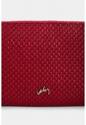 Porta Chequera De Cuero Grabado Para Mujer Tulia Porta Chequera De Cuero Grabado Para Mujer Tulia Rojo VÉLEZ