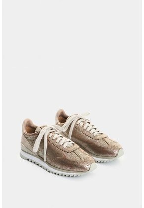 Tenis De Cuero Y Folia Para Mujer Sand Tenis De Cuero Y Folia Para Mujer Sand Plata 38 VÉLEZ