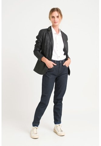 Jean Tulipan Tiro Alto En Denim Stretch Para Mujer Semi Ajustado Jean Tulipan Tiro Alto En Denim Stretch Para Mujer Semi Ajustado Azul Oscuro 05 VÉLEZ Vélez