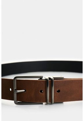 Cinturón Doble Faz De Cuero Para Hombre Axel Cinturón Doble Faz De Cuero Para Hombre Axel Miel 30 VÉLEZ