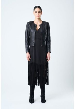 Chaqueta De Cuero Para Mujer Denver Chaqueta De Cuero Para Mujer Denver Negro XL VÉLEZ