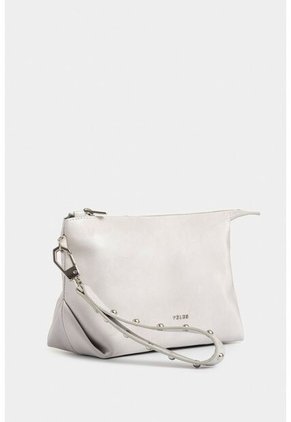 Cosmetiquera Cuzzo De Cuero Para Mujer Manija Taches Cosmetiquera Cuzzo De Cuero Para Mujer Manija Taches Gris Vélez