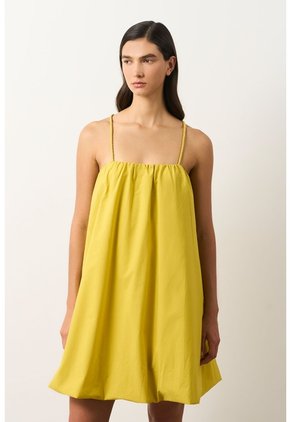Vestido Mini Balloon Para Mujer Eos Vestido Mini Balloon Para Mujer Eos Amarillo Limon 12 VÉLEZ