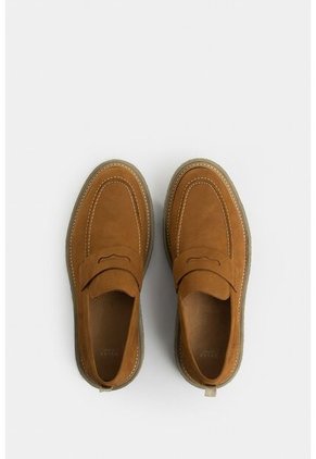 Mocasines Wezen De Cuero Gamuzado Para Hombre Casual Mocasines Wezen De Cuero Gamuzado Para Hombre Casual Miel 41 VÉLEZ