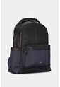 Morral San Patricio De Cuero Y Lona Para Hombre Aplique Metálico Morral San Patricio De Cuero Y Lona Para Hombre Aplique Metálico Azul Oscuro VÉLEZ de Vélez