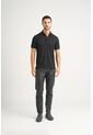 Polo Lucca Manga Corta Para Hombre Texturizada Polo Lucca Manga Corta Para Hombre Texturizada Negro L VÉLEZ de Vélez