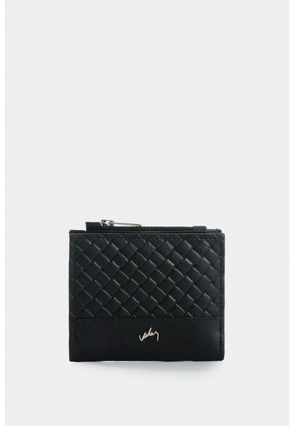 Billetera De Cuero Grabado Para Mujer Hazen Billetera De Cuero Grabado Para Mujer Hazen Negro VÉLEZ