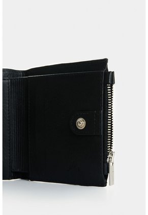 Billetera De Cuero Grabado Para Mujer Hazen Billetera De Cuero Grabado Para Mujer Hazen Negro VÉLEZ