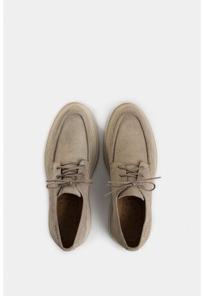 Zapatos De Cordón Spoleto De Cuero Gamuzado Para Hombre Efecto Escribiente Zapatos De Cordón Spoleto De Cuero Gamuzado Para Hombre Efecto Escribiente Arena 39 VÉLEZ