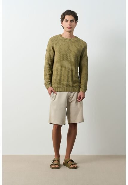 Sweater Tejido Ayar Para Hombre Regular Fit Sweater Tejido Ayar Para Hombre Regular Fit Verde M VÉLEZ