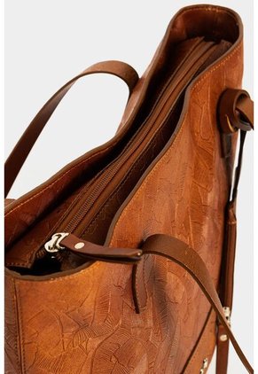 Shopping Denver De Cuero Para Mujer Grabado Placa Palmera Shopping Denver De Cuero Para Mujer Grabado Placa Palmera Miel VÉLEZ