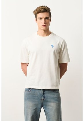 Camiseta Oversized En Algodón Para Hombre Camiseta Oversized En Algodón Para Hombre Blanco S VÉLEZ