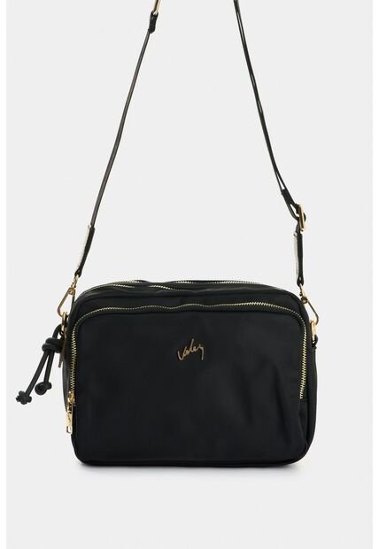 Manos Libres En Lona Y Cuero Para Mujer Square Manos Libres En Lona Y Cuero Para Mujer Square Negro VÉLEZ