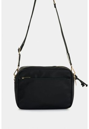 Manos Libres En Lona Y Cuero Para Mujer Square Manos Libres En Lona Y Cuero Para Mujer Square Negro VÉLEZ