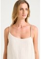 Vestido Luze En Tejido Plano Para Mujer Cargadera Trenzada Vestido Luze En Tejido Plano Para Mujer Cargadera Trenzada Arena 08 VÉLEZ de Vélez