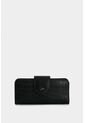Billetera Porta Chequera Extravaganza De Cuero Para Mujer Grabado Billetera Porta Chequera Extravaganza De Cuero Para Mujer Grabado Negro VÉLEZ de Vélez