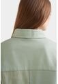 Camisa Samur De Cuero Y Gamuza Silueta Oversized Camisa Samur De Cuero Y Gamuza Silueta Oversized Agua Marina S VÉLEZ de Vélez