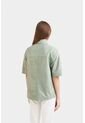 Camisa Samur De Cuero Y Gamuza Silueta Oversized Camisa Samur De Cuero Y Gamuza Silueta Oversized Agua Marina S VÉLEZ de Vélez
