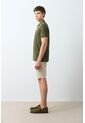 Polo Para Hombre Semi Fit Detalle Jacquard Polo Para Hombre Semi Fit Detalle Jacquard Verde Oliva XL VÉLEZ de Vélez