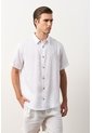 Camisa En Lino Manga Corta Siena Para Hombre Camisa En Lino Manga Corta Siena Para Hombre Blanco XXL VÉLEZ de Vélez