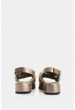 Sandalia Plataforma De Cuero Para Mujer Caltha Sandalia Plataforma De Cuero Para Mujer Caltha Plata 41 VÉLEZ