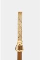 Cinturón Iskay Doble Faz En Cuero Folia Para Mujer Cinturón Iskay Doble Faz En Cuero Folia Para Mujer Dorado XL VÉLEZ de Vélez