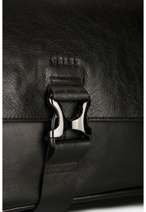 Maletín Portátil Ferrat De Cuero Para Hombre Doble Sistema De Cierre Maletín Portátil Ferrat De Cuero Para Hombre Doble Sistema De Cierre Negro VÉLEZ