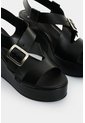 Sandalia Plataforma De Cuero Folia Para Mujer Light Sandalia Plataforma De Cuero Folia Para Mujer Light Negro 34 VÉLEZ de Vélez