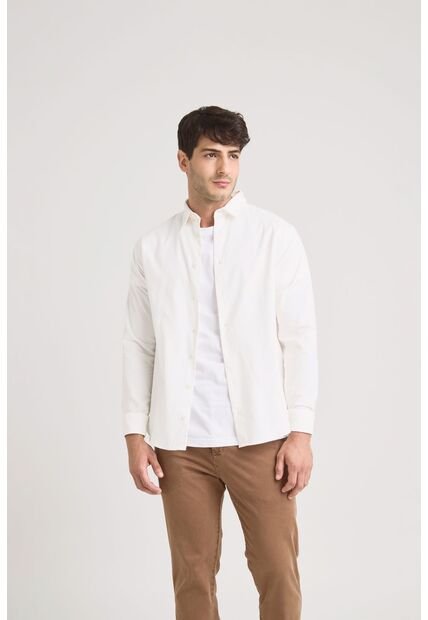 Camisa Parús En Algodón Para Hombre Mini Corduroy Camisa Parús En Algodón Para Hombre Mini Corduroy Blanco M Vélez