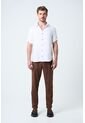 Pantalón Aron En Lino Para Hombre Ribete Cuero Pantalón Aron En Lino Para Hombre Ribete Cuero Tabaco 38 VÉLEZ de Vélez