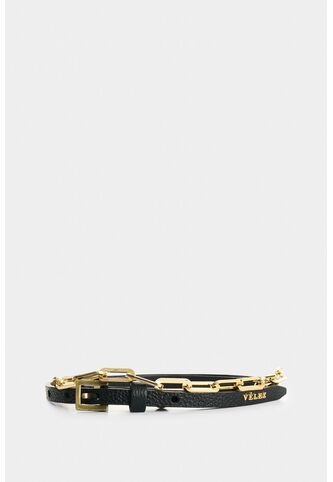 Cinturón Unifaz De Cuero Y Cadena Para Mujer Efos Cinturón Unifaz De Cuero Y Cadena Para Mujer Efos Negro M VÉLEZ Vélez