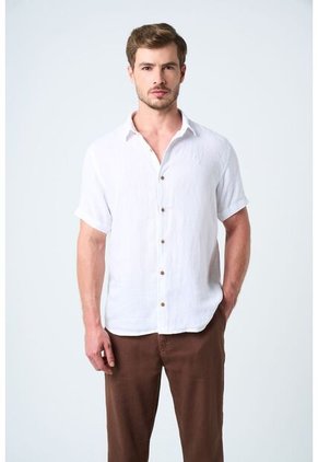 Pantalón Aron En Lino Para Hombre Ribete Cuero Pantalón Aron En Lino Para Hombre Ribete Cuero Tabaco 38 VÉLEZ