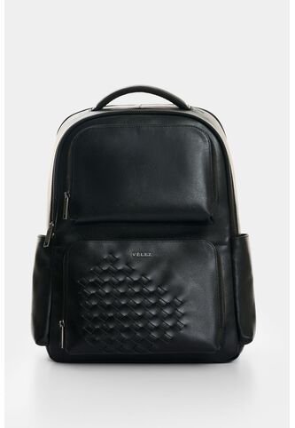 Morral Monet 3.0 En Cuero Con Tejido Para Hombre Morral Monet 3.0 En Cuero Con Tejido Para Hombre Negro VÉLEZ Vélez
