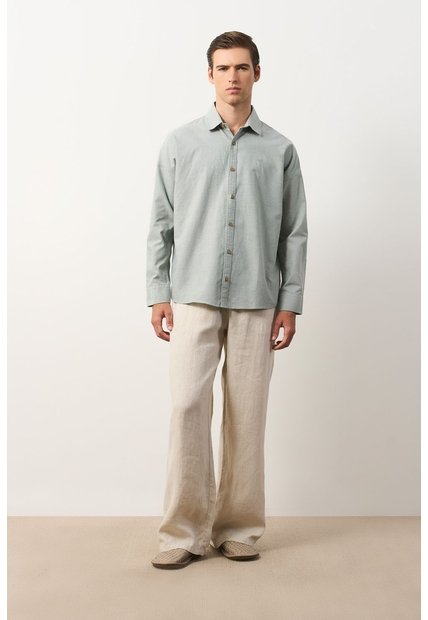 Camisa Para Hombre Ruibarbo Camisa Para Hombre Ruibarbo Verde Oliva XL VÉLEZ