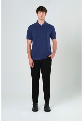 Polo Tropical Manga Corta Para Hombre Semi Fitted Polo Tropical Manga Corta Para Hombre Semi Fitted Azul S VÉLEZ