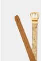 Cinturón Iskay Doble Faz En Cuero Folia Para Mujer Cinturón Iskay Doble Faz En Cuero Folia Para Mujer Dorado S VÉLEZ de Vélez