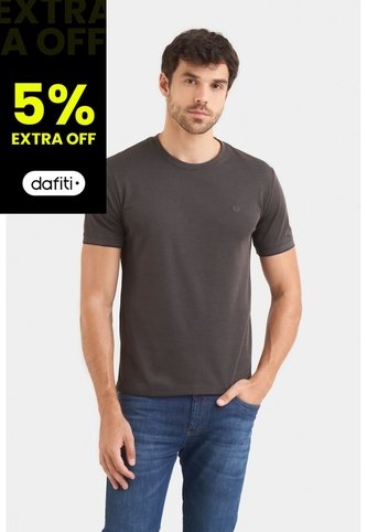 Camiseta Micropima Arizona Para Hombre Semi Ajustada Camiseta Micropima Arizona Para Hombre Semi Ajustada Negro XXL VÉLEZ Vélez