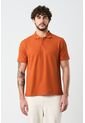 Polo Para Hombre Semi Fit Detalle Jacquard Polo Para Hombre Semi Fit Detalle Jacquard Naranja XXL VÉLEZ de Vélez