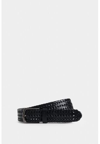 Cinturón Unifaz Petunia De Cuero Para Hombre Tejido Trenzado Cinturón Unifaz Petunia De Cuero Para Hombre Tejido Trenzado Negro 40 VÉLEZ Vélez