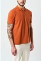 Polo Para Hombre Semi Fit Detalle Jacquard Polo Para Hombre Semi Fit Detalle Jacquard Naranja XXL VÉLEZ de Vélez
