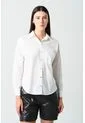 Camisa Manga Larga Basic En Tejido Plano Para Mujer Detalle Millaré Camisa Manga Larga Basic En Tejido Plano Para Mujer Detalle Millaré Blanco XS VÉLEZ de Vélez