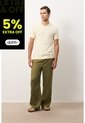 Polo Manga Corta Tejuda Para Hombre Cienaga Polo Manga Corta Tejuda Para Hombre Cienaga Crema XL VÉLEZ de Vélez