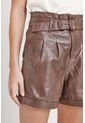 Short Trébol De Cuero Para Mujer Cinturón Con Hebilla Short Trébol De Cuero Para Mujer Cinturón Con Hebilla Cafe 10 VÉLEZ de Vélez
