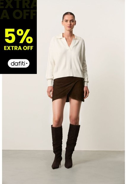 Polo Manga Larga Tejida Para Mujer Ambe Polo Manga Larga Tejida Para Mujer Ambe Blanco XS VÉLEZ