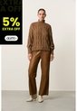 Sweater Oversized Tejido En Algodón Para Mujer Cuma Sweater Oversized Tejido En Algodón Para Mujer Cuma Tabaco XS VÉLEZ de Vélez