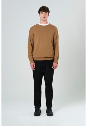 Sweater Tejido En Algodón Para Hombre Manga Ranglan Sweater Tejido En Algodón Para Hombre Manga Ranglan Miel XL VÉLEZ