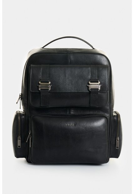 Morral De Cuero Para Hombre Barcelo 2 Morral De Cuero Para Hombre Barcelo 2 Negro VÉLEZ